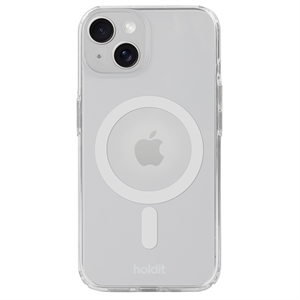 HOLDIT - MagSafe Case - Hvid/Transparent- iPhone 13, 14 & 15