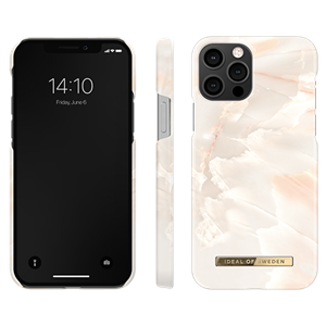 iDeal Of Sweden - Fashion Case Rose Pearl Marble - iPhone 12 & 12 Pro