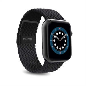 Puro - Apple Watch rem LOOP silikone sort 42/44/45/ULTRA