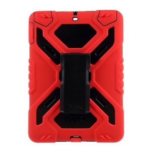 iPad 9.7" Pepkoo militær/børne cover - Rød/Sort