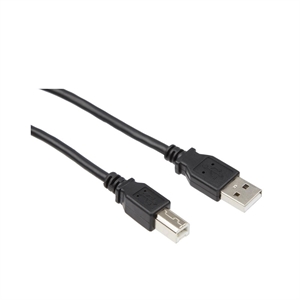 USB 2.0 kabel - USB-A han / USB-B han - 1,8m