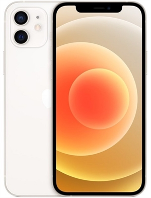 Apple iPhone 12 64GB White Grade B - For og Bagside