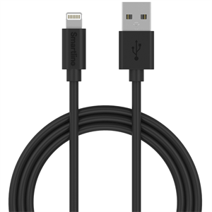 Smartline - Lightning 1m USB-A - Sort