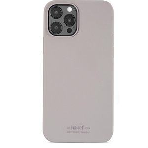 Holdit - Silicone Cover Taupe - iPhone 12 & 12 Pro