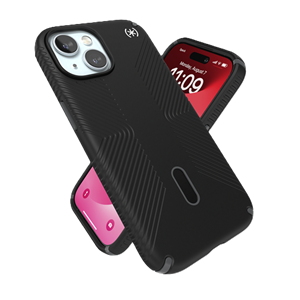 Speck - Presidio2 Grip MagSafe Clicklock  Black Case - iPhone 13, 14, 15 & 16E