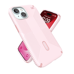 Speck - Presidio Grip MagSafe ClickLock Nimbus Pink / Dhalia Pink - iPhone 13, 14, 15 & 16E