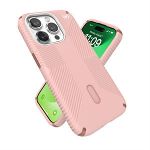 Speck - Presidio Grip MagSafe ClickLock Dhalia Pink / Rose Copper - iPhone 15 Pro