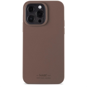 HOLDIT - Silicone Cover Dark Brown - iPhone 13 Pro