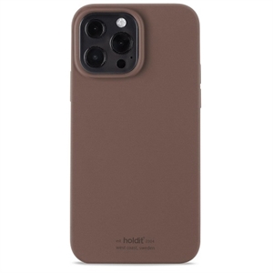 HOLDIT - Silicone Cover Dark Brown - iPhone 13 Pro Max