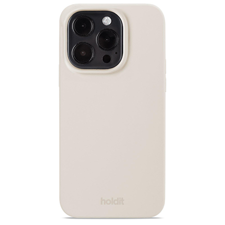 HOLDIT - Silicone Cover Light Beige - iPhone 14 Pro