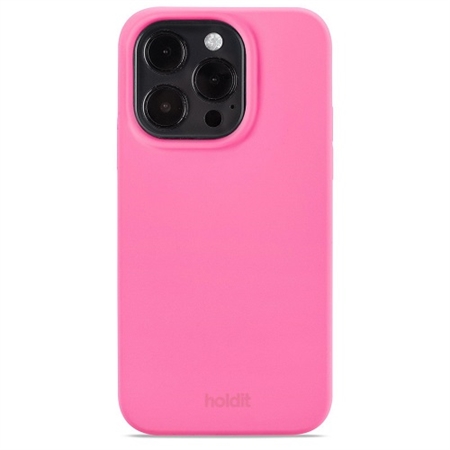 HOLDIT - Silicone Cover Bright Pink - iPhone 14 Pro