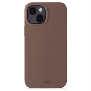 HOLDIT - Silicone Cover Dark Brown – iPhone 14