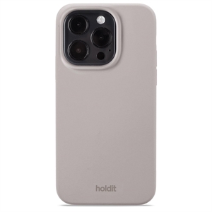 HOLDIT - Silicone Taupe/Grå - iPhone 15 Pro
