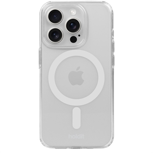 HOLDIT - MagSafe Case - Hvid/Transparent - iPhone 15 Pro