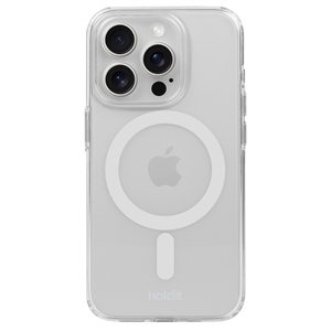 HOLDIT - MagSafe Case - Hvid/Transparent - iPhone 15 Pro Max