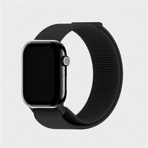 Holdit - Black Nylon Rem til Apple Watch 49/45/44 & 42mm