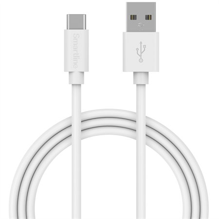 Smartline - USB-C 1m USB-A - Hvid