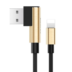 BASEUS Lightning Kabel til USB sort/guld 1m
