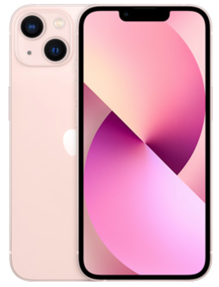 Apple iPhone 13 128GB Pink Grade A - For og Bagside