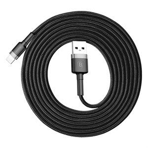 Baseus vævet lightning kabel 50cm - GRØN