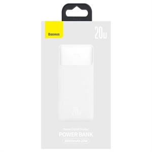 Baseus Bipow - Digitalt Display 20W Powerbank - 30000mAh