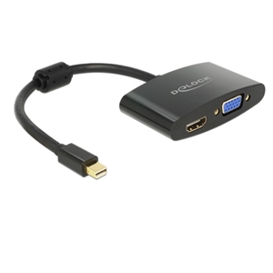 Adapter - DeLock DisplayPort Mini - HDMI & VGA 18 Centimeter