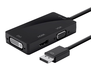 Adapter - DisplayPort til DVI, DisplayPort og HDMI 20cm
