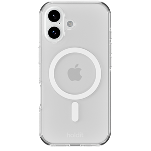 Holdit - MagSafe Case - Hvid/Transparent- iPhone 17, set bagfra