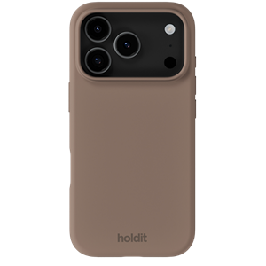 Holdit - Silicone Cover - Mocha Brown - iPhone 17 Pro, set bagfra