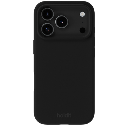 Holdit - Silicone Cover - Black - iPhone 17 Pro Max, set bagfra