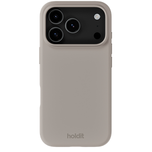 Holdit - Silicone Cover - Taupe - iPhone 17 Pro Max, set bagfra