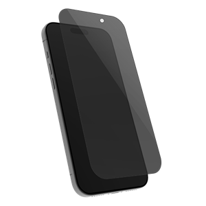 Holdit - Fulddækkende Privacy Beskyttelsesglas til iPhone 17 Pro, set foran