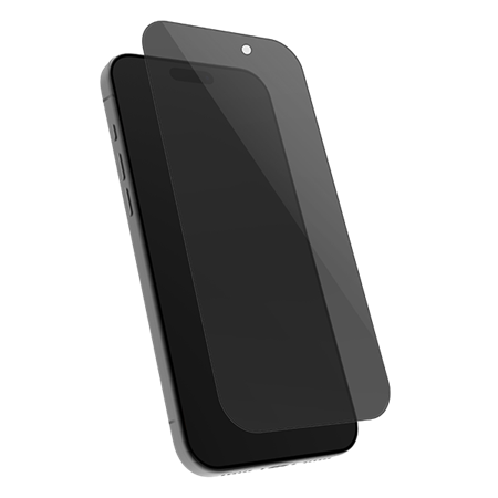 Holdit - Fulddækkende Privacy Beskyttelsesglas til iPhone 17 Pro, set foran