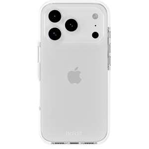Holdit - Seethru Cover Hvid - iPhone 17 Pro, set bagfra