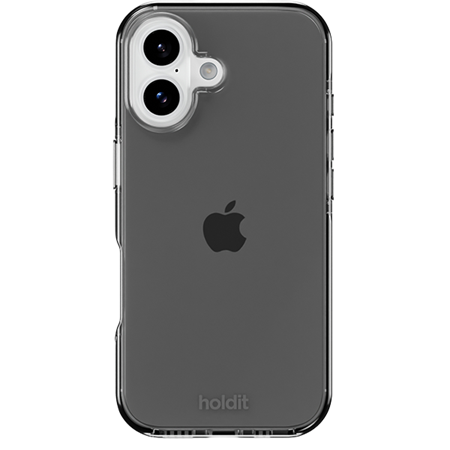 Holdit - Seethru Cover Sort - iPhone 17, set bagfra