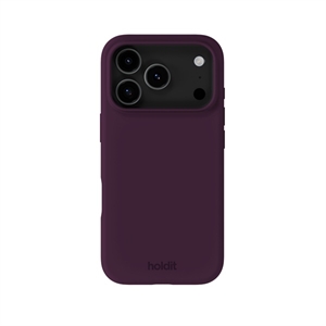 Holdit - Silicone Cover Deep Plum - iPhone 17 Pro, set bagfra