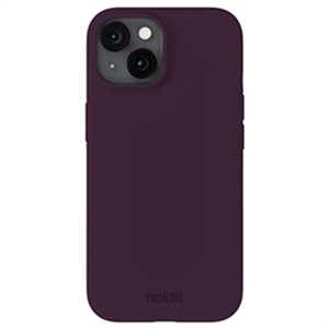 Holdit - Silicone Cover Deep Plum - iPhone 13 & 14, set bagfra
