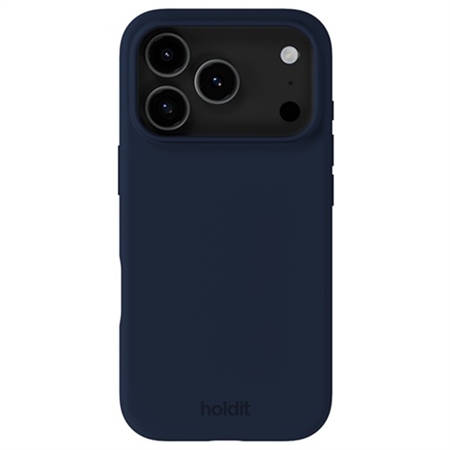 Holdit - Silicone Cover Midnight Blue - iPhone 17 Pro, set bagfra