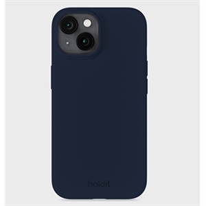 Holdit - Silicone Cover Midnight Blue - iPhone 15, set bagfra