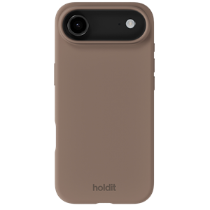 Holdit - Silicone Cover - Mocha Brown - iPhone 17 Air, set forfra
