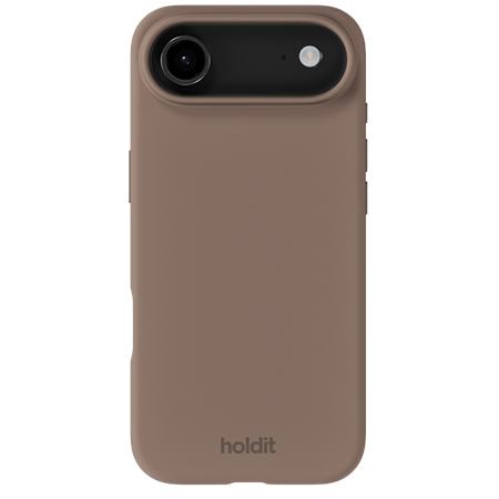 Holdit - Silicone Cover - Mocha Brown - iPhone 17 Air, set forfra