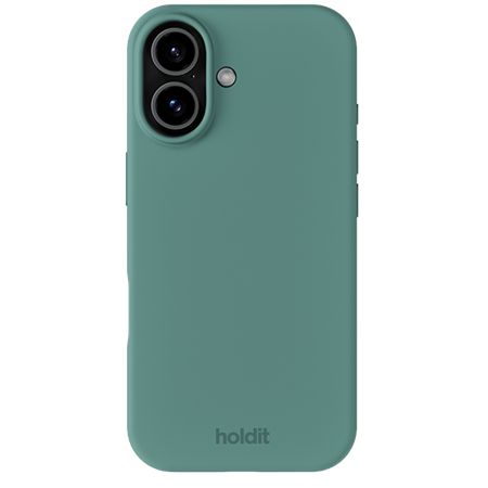 Holdit - Silicone Cover - Moss Green - iPhone 17, set foran