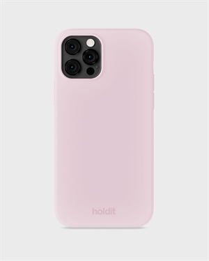 Holdit - Silicone Cover Pale Pink - iPhone 12 & 12 Pro, set bagfra 