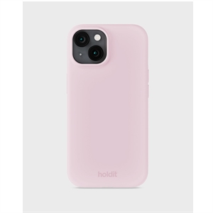 Holdit - Silicone Cover Pale Pink - iPhone 13 & 14, set bagfra