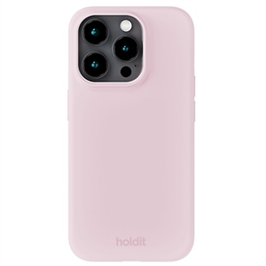 Holdit - Silicone Cover Pale Pink - iPhone 15 Pro, set bagfra