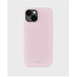 Holdit - Silicone Cover Pale Pink - iPhone 15, set bagfra