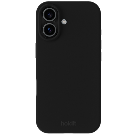 Holdit - Silicone Cover - Sort - iPhone 17, set foran