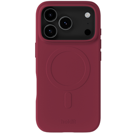 Holdit - Soft MagSafe Case - Red Velvet - iPhone 17 Pro Max, set bagfra