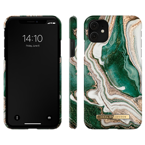 iDeal Of Sweden - Fashion Case Golden Jade Marble - iPhone 11 / XR