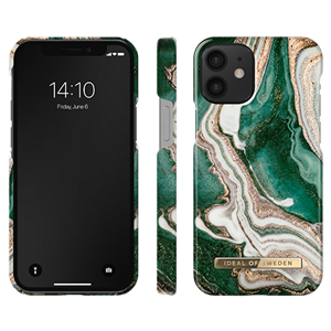 iDeal Of Sweden - Fashion Case Golden Jade Marble - iPhone 12 Mini